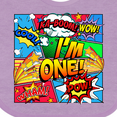 thumbnail image 4 of Inktastic I'm One Comic Book Boys or Girls Baby Bib, 4 of 4