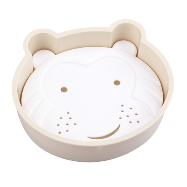 Soap Dish Creative Cartoon Double Layers Soap Holder Soap Tary for Bathroom
