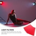thumbnail image 4 of 7 Sheets of Color Correction Gel Light Filter Photo Studio Prop Flashlight Led Light Filter, 4 of 9