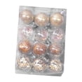 thumbnail image 5 of 12 Pieces Christmas Tree Ornaments Decorative Hanging Baubles Shatterproof Plastic for Holiday Party Home Decor, 5 of 9