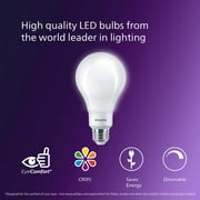 Philips LED 60-100-150-Watt A21 Soft White Light Bulb, Frosted BrightDial, Non-Dimmable, E26 Medium Base (1-Pack)