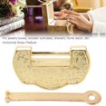 thumbnail image 3 of Veeki Vintage Mini Cabinet Drawer Gift Box Decorative Padlock, Unique Design, Beautifully Engraved Retro Design Multipurpose with Key Zinc Alloy for Jewelry Box Suitcase Home Decor24055661, 3 of 4