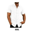 thumbnail image 2 of Baohd Chemise à Simple Boutonnage pour Hommes, Été, Manches Courtes, Col Rabattu, Mode, Blanc TTTG, 2 of 5