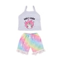 thumbnail image 4 of Ropa de muñeca, zapatos, traje de maleta, lindo flamenco púrpura, pijama de saco de dormir, apto para muñeca de Niña Americana de 18 pulgadas, muñeca bebé nacida de 43cm, 4 of 4