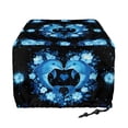 thumbnail image 2 of HELLHERO Dolphin Hibiscus Print Toaster Cover, 4 Slice Anti Fingerprint Toaster Dust Protector with Adjustable Drawstring, Universal Waterproof Kitchen Appliance Cover, 2 of 8