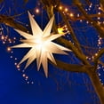 thumbnail image 3 of Northlight LED Lighted Moravian Christmas Star Decoration - 12" - Warm White -  10' Clear Wire, 3 of 4