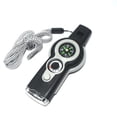 thumbnail image 1 of 7-in-1 Emergency Survival Function Whistle, Outdoor Multifunctional Tool Safety Whistle With Lanyard Rescue Signaling, 1 of 1