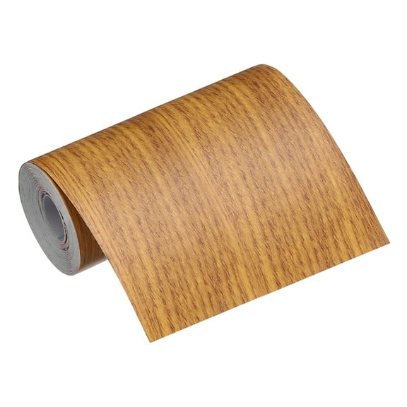 Uxcell Wood Grain Repair Tape 4" x 16 Feet Wood Grain Tape Border Flower