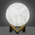 thumbnail image 5 of Himalayan Glow Moon Lamp with Wooden Stand - 6 inches, Rechargeable, Touch LED Night Light, 5 of 11