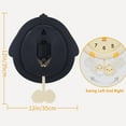 thumbnail image 4 of Unique Bargains 1pc Duck Cartoon Silent Non Ticking Wall Clock 15" x 12" x 2" Yellow, 4 of 5