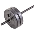 thumbnail image 6 of US Weight 100 lb. Traditional Barbell Weight Set with New Upgraded Bar and Spring Locking Clips - Includes 20, 20 and 8 lb. Weights, 6 of 10