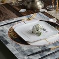 thumbnail image 5 of Sets de Table en Marbre pour Table à Manger Lot de 4 Décor Surface en Pierre Rectangulaire Résistant à la Chaleur Lavable Polyester Set de Table Cuisine, 5 of 5