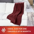 Sunbeam Fleece Electric Heated Throw, 50" x 60", 3 Heat Settings