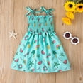 thumbnail image 3 of URMAGIC Toddler Baby Girl Dresses Summer Dress Outfits Casual Sleeveless Strap Cute Floral Princess Sundress Kids Beachwear 12M-5T, 3 of 3