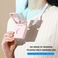 thumbnail image 6 of TOPRenddon Portable Neck Fan Mini Quiet Handheld Personal Foldable USB Rechargeable Fan Operated for Home Office Outdoor Travel, 1500mAh Power Bank Hands Free Necklace Fans, 6 of 6