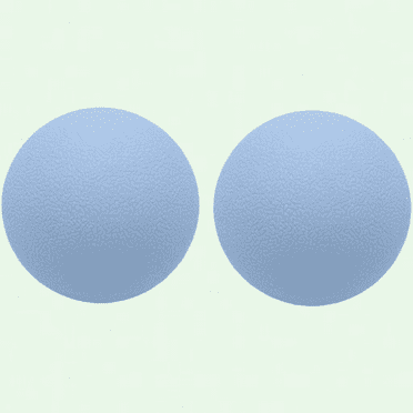 Massage Lacrosse Balls Trigger Point Therapy- Myofascial Release Muscle Knots Yoga Therapy Silicone Ball Deep Tissue Massage, Pack of 2 Balls