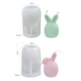 thumbnail image 3 of Rabbit Candle Mold Non-stick Easy to De-mold for Making Candle Plaster Ornaments Cake Fondant Decorations Chocolate, 3 of 8