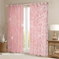 thumbnail image 2 of jejeloiu Chic Leopard Print Black Out Curtains,Jungle Animal Curtains Pack of 2 (42x63 Each),Pink Cheetah Pattern Bedroom Curtains For Girls Kids,Ultra Soft Home Decor, 2 of 6