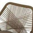 thumbnail image 3 of Wahl Wicker Outdoor Dining Chair with Cushion, Set of 2, Light Brown and Beige, 3 of 8