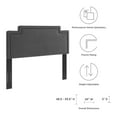 thumbnail image 5 of Headboard, Twin Size, Charcoal Grey Gray, Velvet, Modern Contemporary Mid-Century French Country, Mid Century Bedroom Master Guest Suite Room, 5 of 9