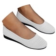 thumbnail image 3 of YLYL Women's Knitted Mesh Ballet Flats Round Toe Slip on Soft Comfortable Casual Dressy Walking Work Shoes, 3 of 8