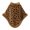 Brown 2, variant on Fewfanhot Faux Fur Trim Heart Print Short Poncho Cape, Soft Warm Plush Wrap Shrug Coat for Women Fall Winter