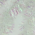 thumbnail image 2 of 50' Shiny White Irridescent Festive Christmas Tinsel Garland - Unlit - 6 Ply, 2 of 3