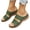 Green, variant on Women's Dual-Strap Open Toe Slippers with Arch Support, Summer Anti-Slip House Shoes for Women Indoor/Outdoor Black 5.5(36)