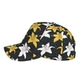 thumbnail image 5 of Kdxio Unisex Lilies Flowers Pattern Baseball Cap Unisex Washed Classic Adjustable Hat, 5 of 8