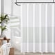 thumbnail image 1 of Cortina de Ducha jinchan Verde/Blanca a Rayas 180x180 cm con Ganchos, 1 of 8