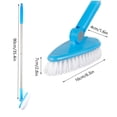 thumbnail image 3 of Duety Cepillo Scrub para Piso con Mango de 90 Cm de Largo, Escoba de Empuje de Cocina con Cabezal Giratorio 180, Cepillo de Cerdas Rígidas, Cepillo Cleaning Ajustable para Terraza, Baño, Bañera, Azulejos, Lechada, Cocina, Piscina, 3 of 6