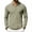 Army Green, variant on Men's Relaxed Fit Solid Color Lapel Casual Business Long Sleeve Polo Shirt for Men Made of Linen Blend Breathable Comfortable Navy L