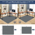 thumbnail image 4 of Chair Mat for Hart Floors Area Rug JAYFAN Office Chair Mat About 39" X 55" Desk Carpet Anti Slip Floor Mat Rug Gripper Floor Protector Non Slip Rug Pad, 4 of 7