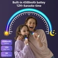thumbnail image 6 of JYX Karaoke Machine with 2 Microphone for Adults, Portable Home Singing Karaoke Speaker System, Speaker Bluetooth with Rgb Lights for Party, D30-T, 6 of 11