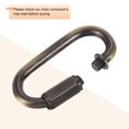 thumbnail image 4 of Unique Bargains 5mm Oval Shape Quick Link Screw Lock Chain Connector Bronze 6 Pack, 4 of 5