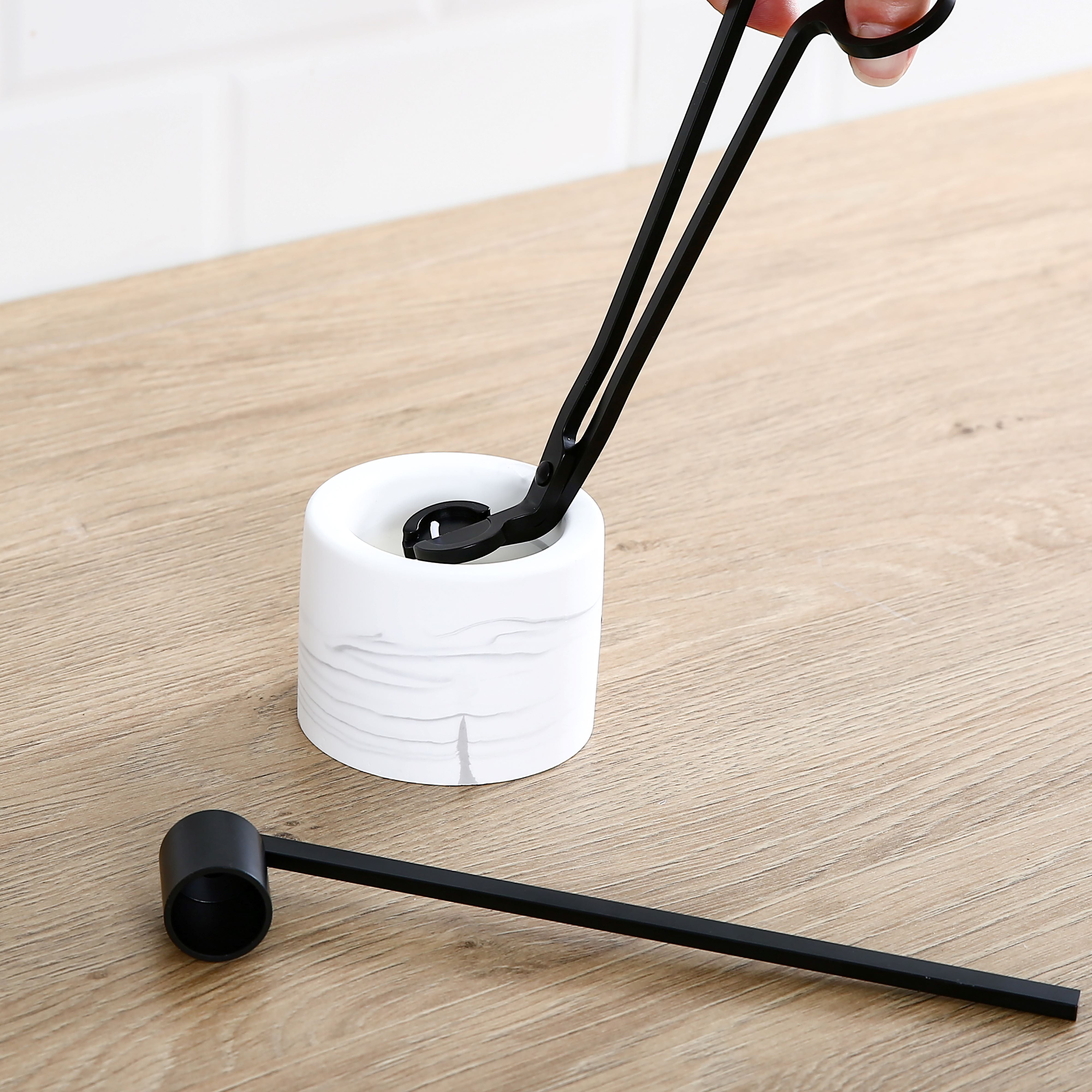 Better Homes & Gardens Black Candle Care Kit - Contemporary Design, Round Shape, Standard Size