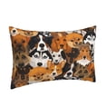 thumbnail image 2 of Fotbe Dogs Different Breeds Pillow Cases - Envelope Closure - Luxury, Extra Soft, Cooling Pillow Covers - Wrinkle, Fade, Stain Resistant-16"x24", 2 of 9