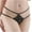 Black, variant on HBYJLZYG Women's Lace Thongs, T Back Low Waist Panties Seamless V-Shape Design Lace Thongs For Women Breathable Soft Stretchy