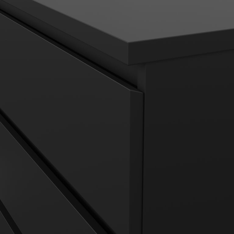 Tvilum Scottsdale 6 Drawer Double Dresser for Adults, Black Matte