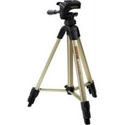 SUNPAK 620-020 TRIPOD with 3-WAY PANHEAD FOLDED HEIGHT: 18.5  EXTENDED HEIGHT: 49  WEIGHT: 2.3