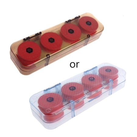 Youthyao 16Pcs Foam Winding Shaft Box Fishing Winding Board Fishing Line Shaft Portable Bobbin Spools Fishing Box Tackle Boxes