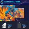 thumbnail image 4 of Mini Proyector Portátil Con Alcance Ultracorto Wifi 6 Y Bluetooth 5.4 4K Compatible Con Android 11 Proyector Inteligente Con Más De 4000 Aplicaciones Integradas Control Remoto Altavoz Base Keystone Au, 4 of 5