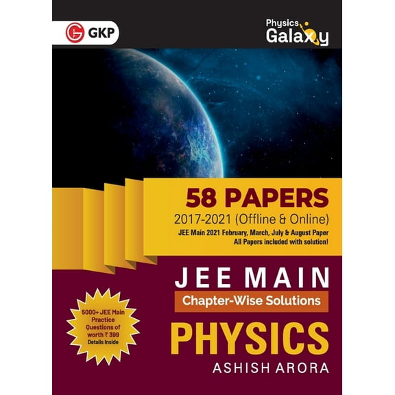 Physics Galaxy 2022: JEE Main Physics - ChapterWise Solutions - 58 Papers (2017-2021), (Paperback)
