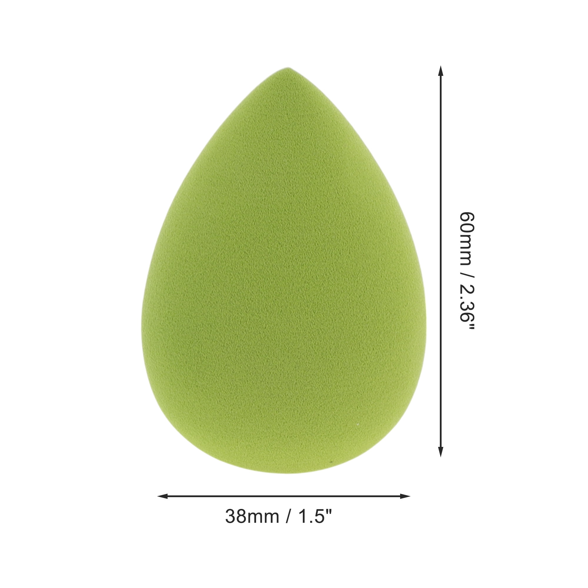 Unique Bargains 1 Pc Teardrop Shaped Puff for Travel Dressing Tables Use Matcha Green