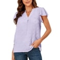 thumbnail image 1 of Blusa De Manga Corta,Blusa De Manga Corta De Jacquard Blusa De Manga Con Volantes De Jacquard Blusa De Jacquard Top Tecnología Avanzada, 1 of 6