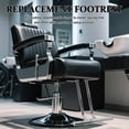 thumbnail image 2 of Miangastore Barber Chair Footrest Replacement: Salon Chair Foot Pedal Metal Foot Rest For Hairdressing Easy To Install Beauty Footrest For Barber Shop, 2 of 8