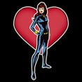 thumbnail image 2 of Men's Marvel Black Widow Heart Pocket  Graphic Tee Black 2X Large, 2 of 5