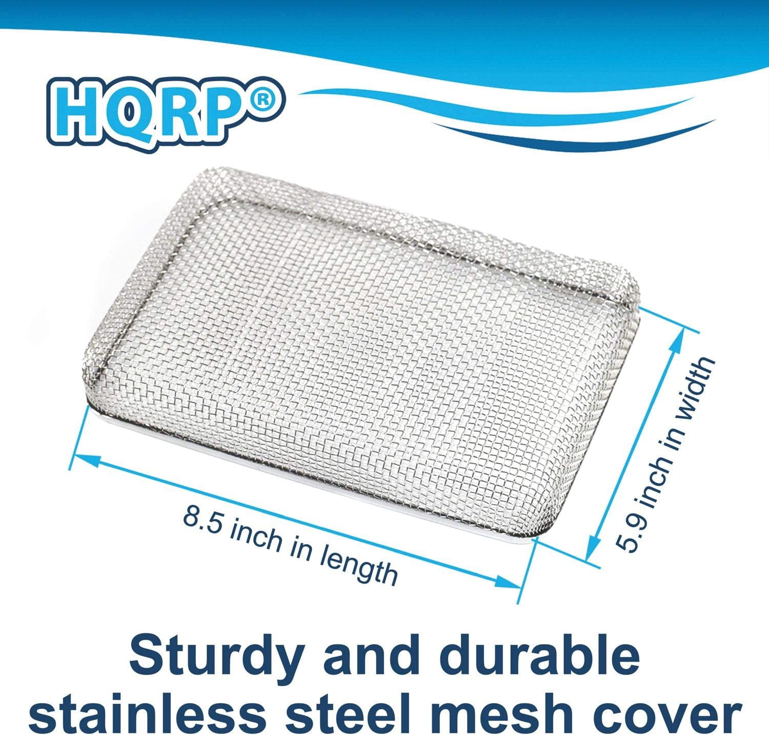 HQRP 2-Pack 5.9"x8.5" RV Furnace Water Heater Vent Cover Flying Bug Insect / Rodent Screen w/ Installation Tool Replacement for Camco 42145 WH-500