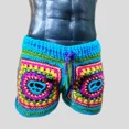 thumbnail image 2 of Short Peace And Love Amor Y Paz Tejido Hippie, 2 of 8
