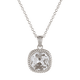 thumbnail image 1 of Collar para Mujer con Baño de Oro 14k o Plata LuckyLy, Cadena con Dije de Zirconia Cúbica, Modelo Cleo Azul
 plateado UNITALLA, 1 of 6